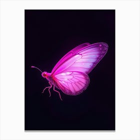 Butterfly In Pink Canvas Print