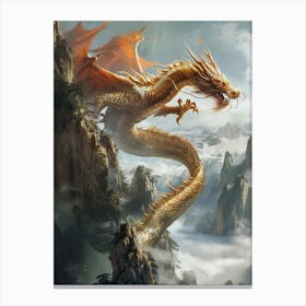 Dragon In The Sky Canvas Print