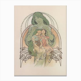 L'Enfant Et La Femme Canvas Print