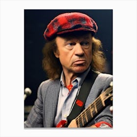 angus young 1 Canvas Print