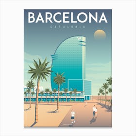 Barcelona Hotel W Spain Canvas Print