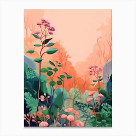 Boho Wildflower Painting Meadow Rue 1 Canvas Print