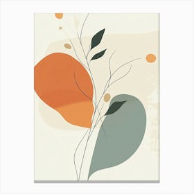 Abstract Leaves 3 Canvas Print