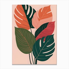 Tropical Leaves 20 Canvas Print