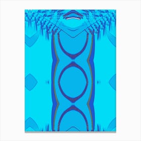 Abstract Blue Water Canvas Print