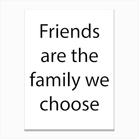 Friendship Quote 1 Canvas Print