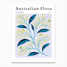 Australian Flora Golden Wattle Canvas Print