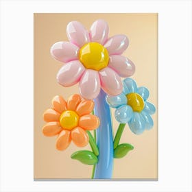 Dreamy Inflatable Flowers Daisy 3 Canvas Print