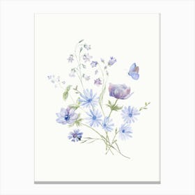 Watercolor Flowers 34 Canvas Print