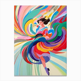 Chinese Dancer Canvas Print