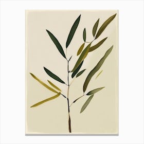 Olive Branch Symbol 1, Abstract Painting Canvas Print