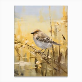 Bird Painting Cowbird 1 Canvas Print
