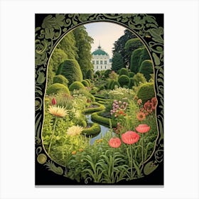 Mirabell Palace Gardens Austria Henri Rousseau Style 2 Canvas Print