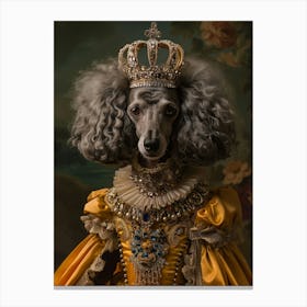 Rococo Royal Poodle Canvas Print