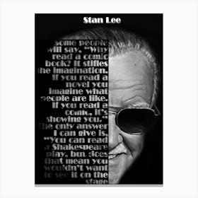 Stan Lee Quotes Canvas Print