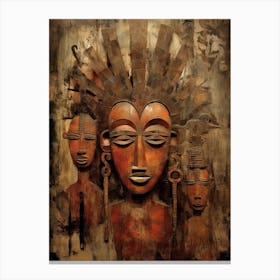 African Masks 2 Canvas Print