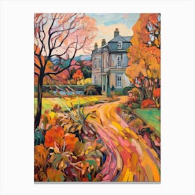 Autumn Gardens Painting Mount Stewart House And Gardens United Kingdom 3 Canvas Print
