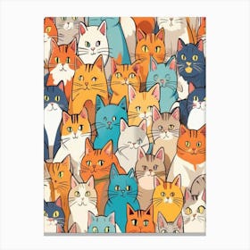 Many Cats Canvas Print