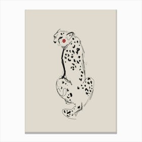 Leopard Sketch Canvas Print