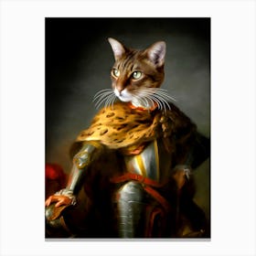 Knight Riza Cat Pet Portraits Canvas Print