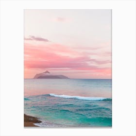 Anse Chastanet Beach, St Lucia Pink Photography 2 Canvas Print