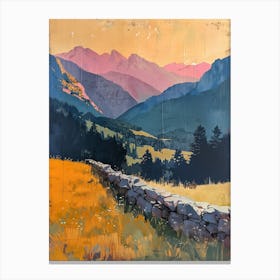 Sunset In The Mountains 9 Canvas Print