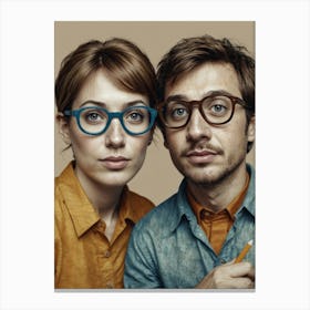 Pair Of Glasses Canvas Print