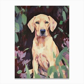 A Rhodesian Ridgeback Dog Painting, Impressionist 1 Canvas Print