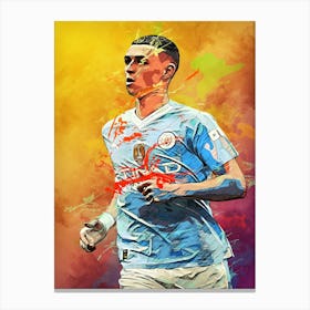 Phil Foden Man City Canvas Print