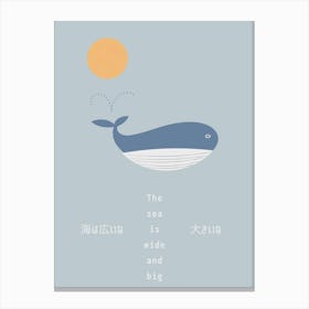 OCEAN WHALE Canvas Print