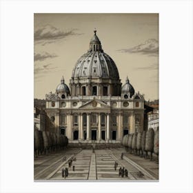 St Peter'S Basilica 1 Canvas Print