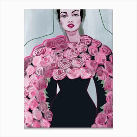 Pink Roses Canvas Print