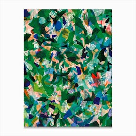 Paper Jungle Abstract Collage Canvas Print