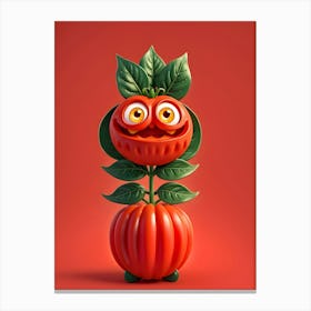 Funny Tomato 7 Canvas Print