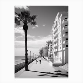 Alicante, Spain, Black And White Analogue Photography 1 Canvas Print