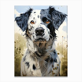 Playful Paws The Joyful Dog Canvas Print