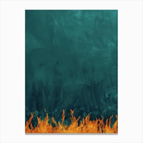 Fire Background Canvas Print