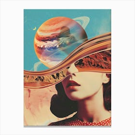 Saturn in her head Canvas Print