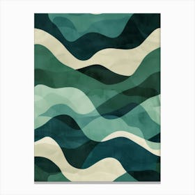 Wavy Waves Canvas Print