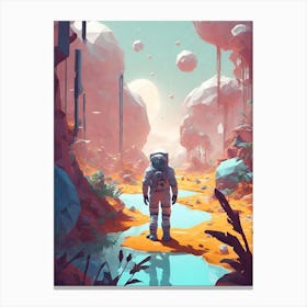 Space Landscape 4 Canvas Print