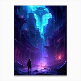 Futuristic City 14 Canvas Print