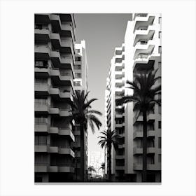 Alicante, Spain, Black And White Photography 2 Canvas Print