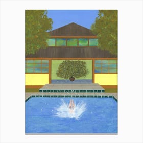 Splash! Tropical Villa Canvas Print