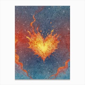 Heart Of Fire 15 Canvas Print