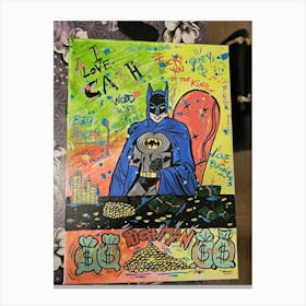 Batman pop Art Canvas Print