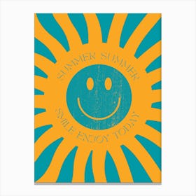 Summer Summer Smile Eon Today Canvas Print