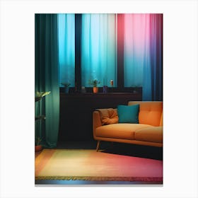Colorful Living Room-Reimagined Canvas Print