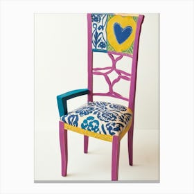 Heart Chair Canvas Print