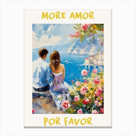 More Amor Por Favor 3 Canvas Print