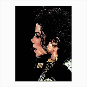 Michael Jackson king of pop music 2 Canvas Print